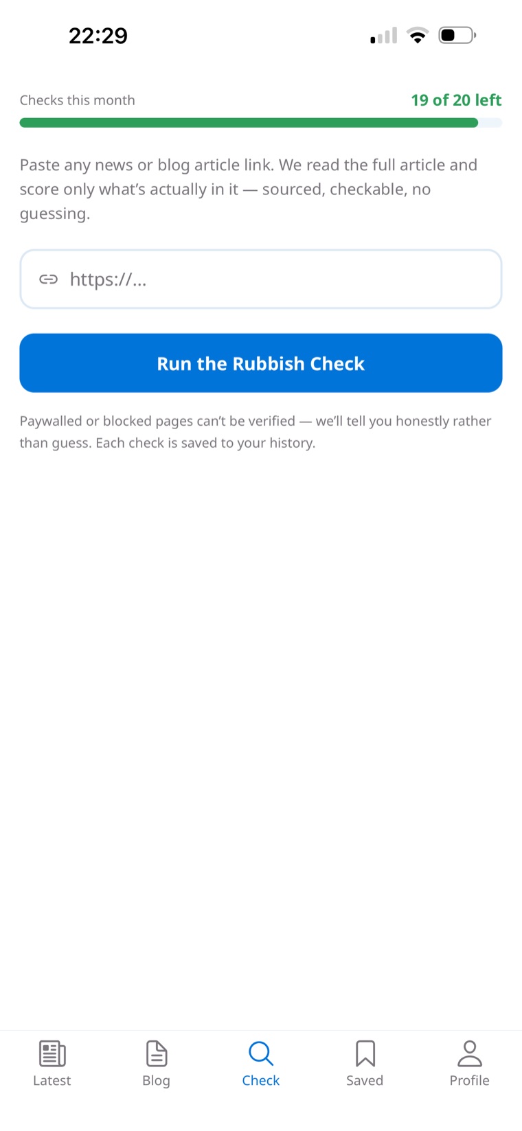 Rubbish Talk app screenshot