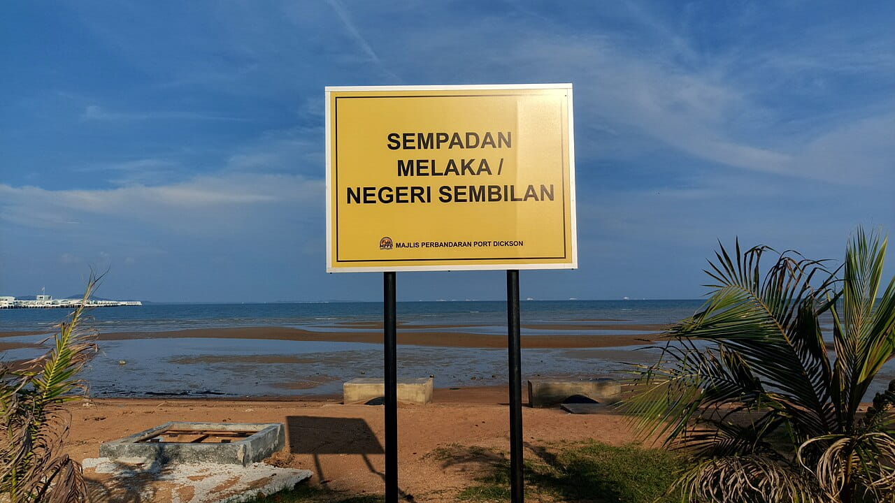 Negeri Sembilan Malacca border Tanjung Tuan